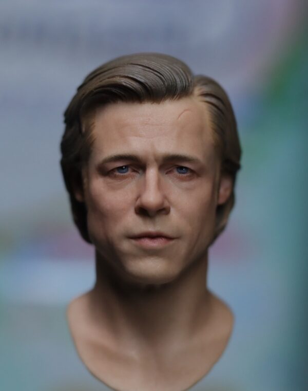 Pre-Sale Brad Pitt 1/6 Scale Hand-Painted Head Sculpture