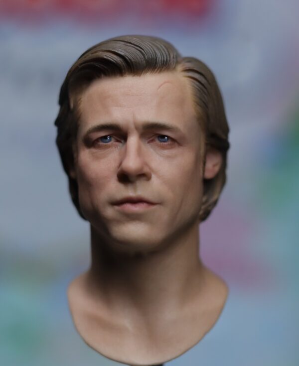 Pre-Sale Brad Pitt 1/6 Scale Hand-Painted Head Sculpture