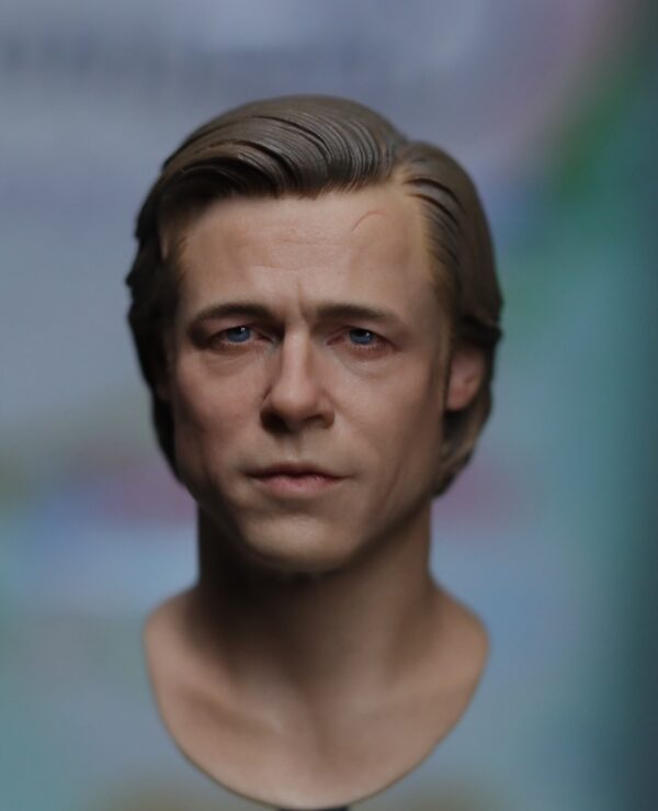 Pre-Sale Brad Pitt 1/6 Scale Hand-Painted Head Sculpture