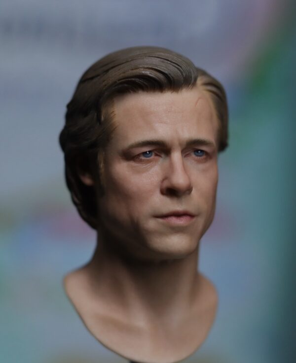 Pre-Sale Brad Pitt 1/6 Scale Hand-Painted Head Sculpture