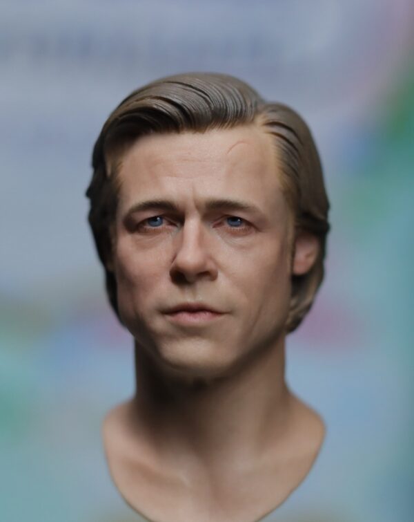 Pre-Sale Brad Pitt 1/6 Scale Hand-Painted Head Sculpture