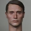 Pre-Sale Mads Mikkelsen 1/6 Scale Hand-Painted Head Sculpture