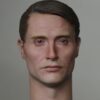 Pre-Sale Mads Mikkelsen 1/6 Scale Hand-Painted Head Sculpture