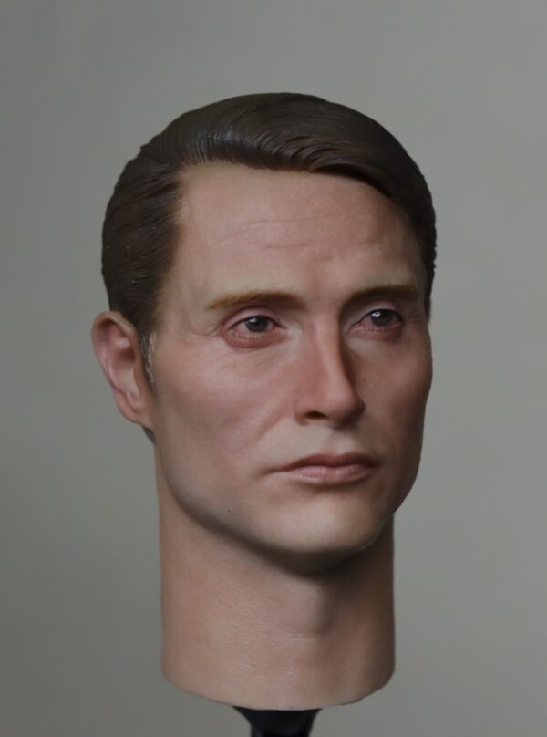 Pre-Sale Mads Mikkelsen 1/6 Scale Hand-Painted Head Sculpture