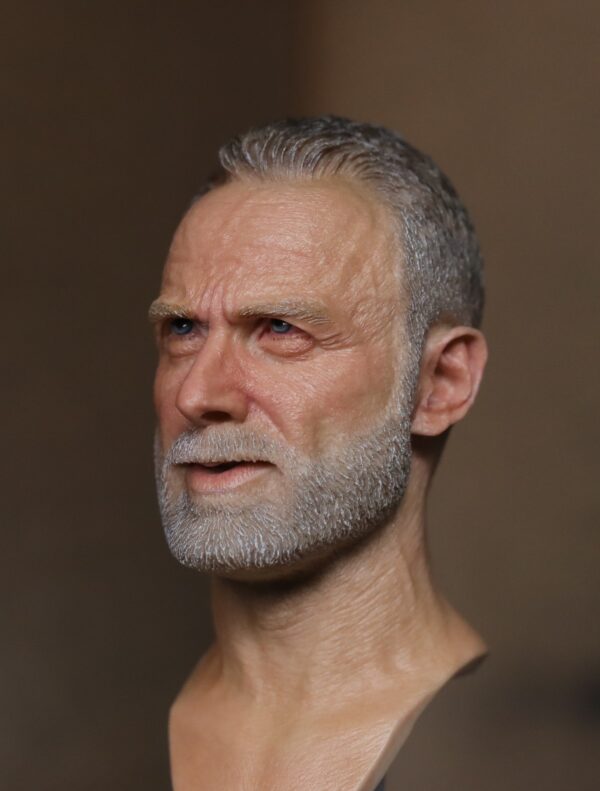 Pre-Sale The Walking Dead Rick Grimes 1/6 Scale Hand-Painted Head Sculpture