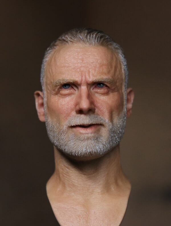 Pre-Sale The Walking Dead Rick Grimes 1/6 Scale Hand-Painted Head Sculpture