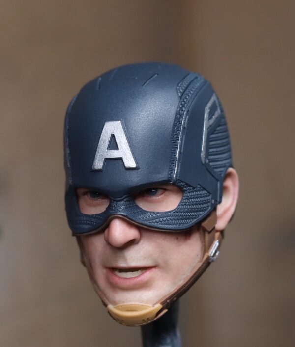 Pre-Sale Captain America 1/6 Scale Hand-Painted Head Sculpture