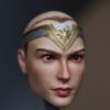 Pre-Sale Wonder Woman Gal Gadot 1/6 Scale Hand-Painted Head Sculpture