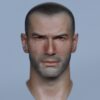 Pre-Sale Zinedine Zidane 1/6 Scale Hand-Painted Head Sculpture