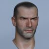 Pre-Sale Zinedine Zidane 1/6 Scale Hand-Painted Head Sculpture