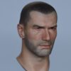 Pre-Sale Zinedine Zidane 1/6 Scale Hand-Painted Head Sculpture